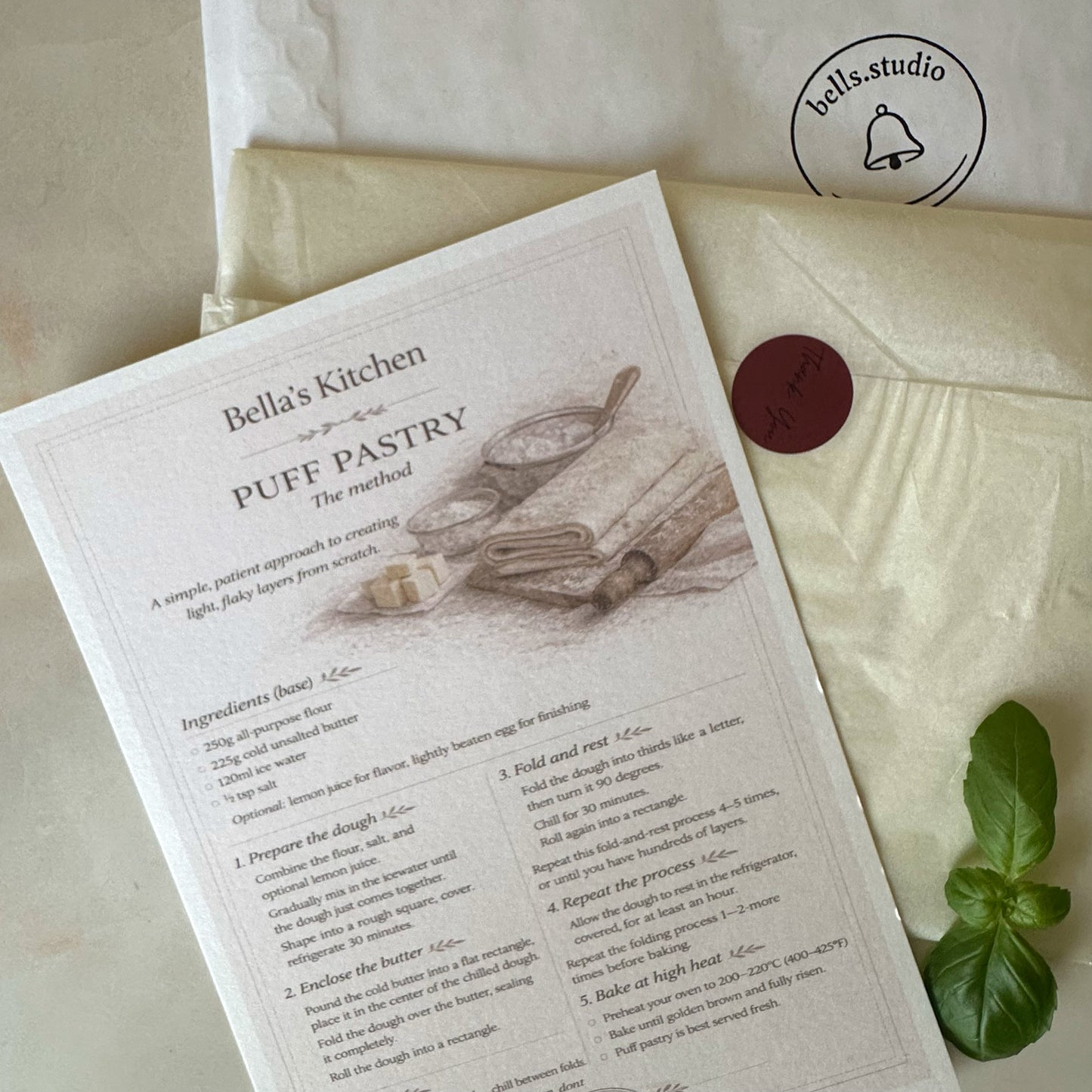 Pasta shapes reference card with sauce pairing examples