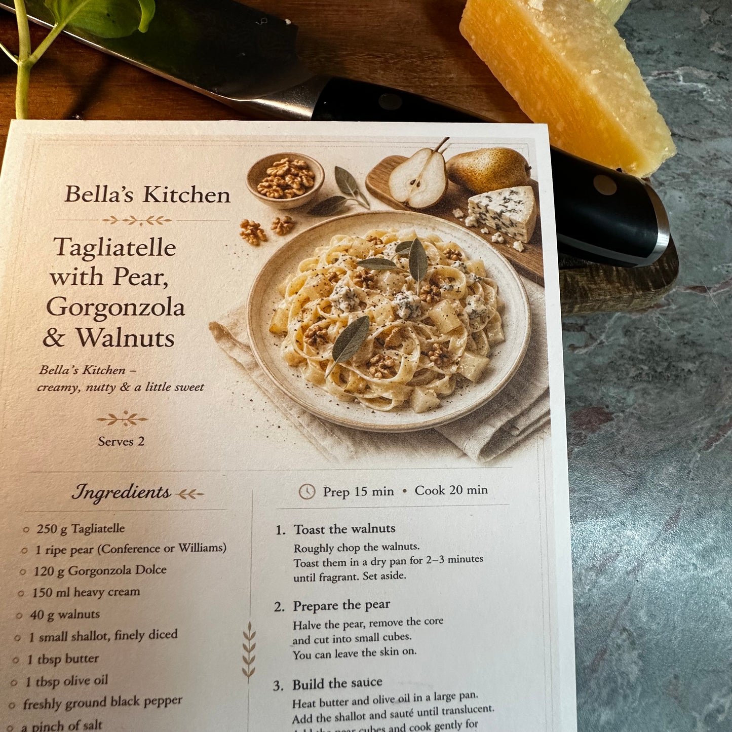 The Complete Pasta Edition - 12 Recipes Cards Only - Bella's Kitchen