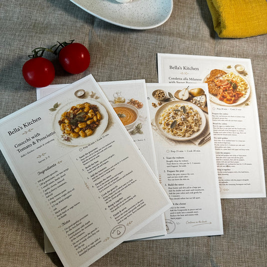 The Complete Pasta Edition - 12 Recipes Cards Only - Bella's Kitchen
