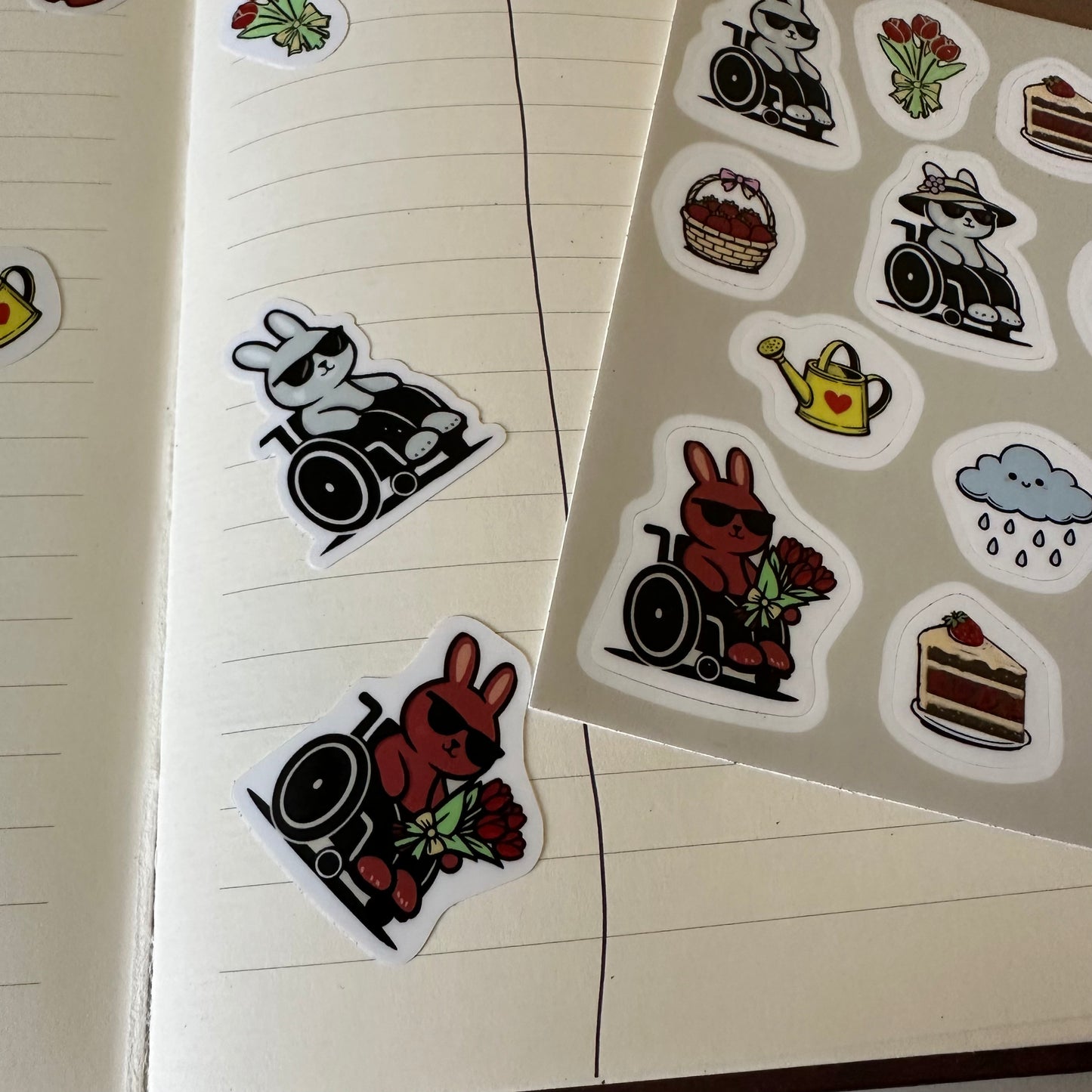 Cool Bunny - Spring Time Sticker Sheet 01