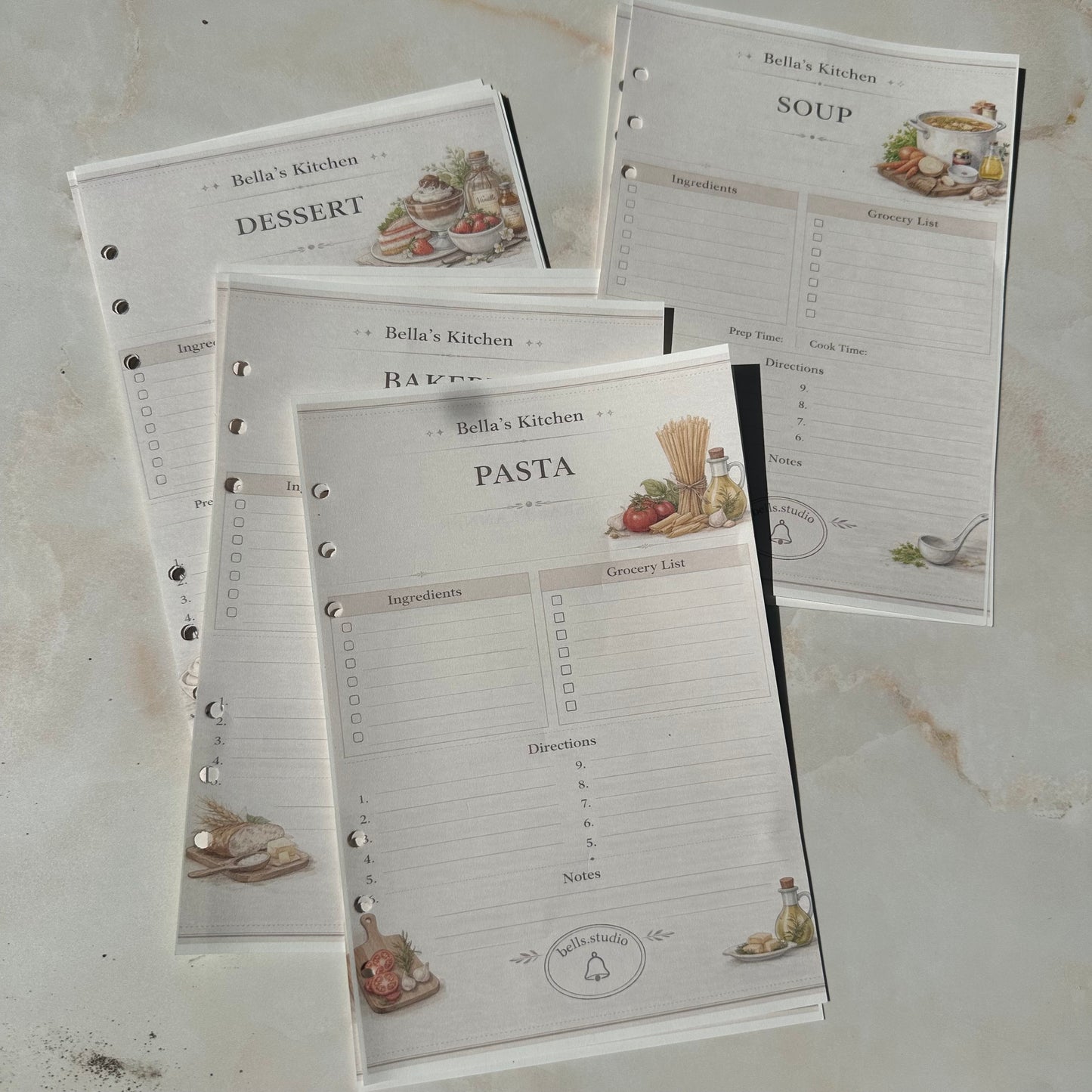 Daily meal planner set  - Bella`s Kitchen