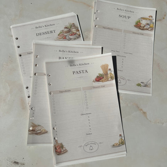 Daily meal planner set  - Bella`s Kitchen