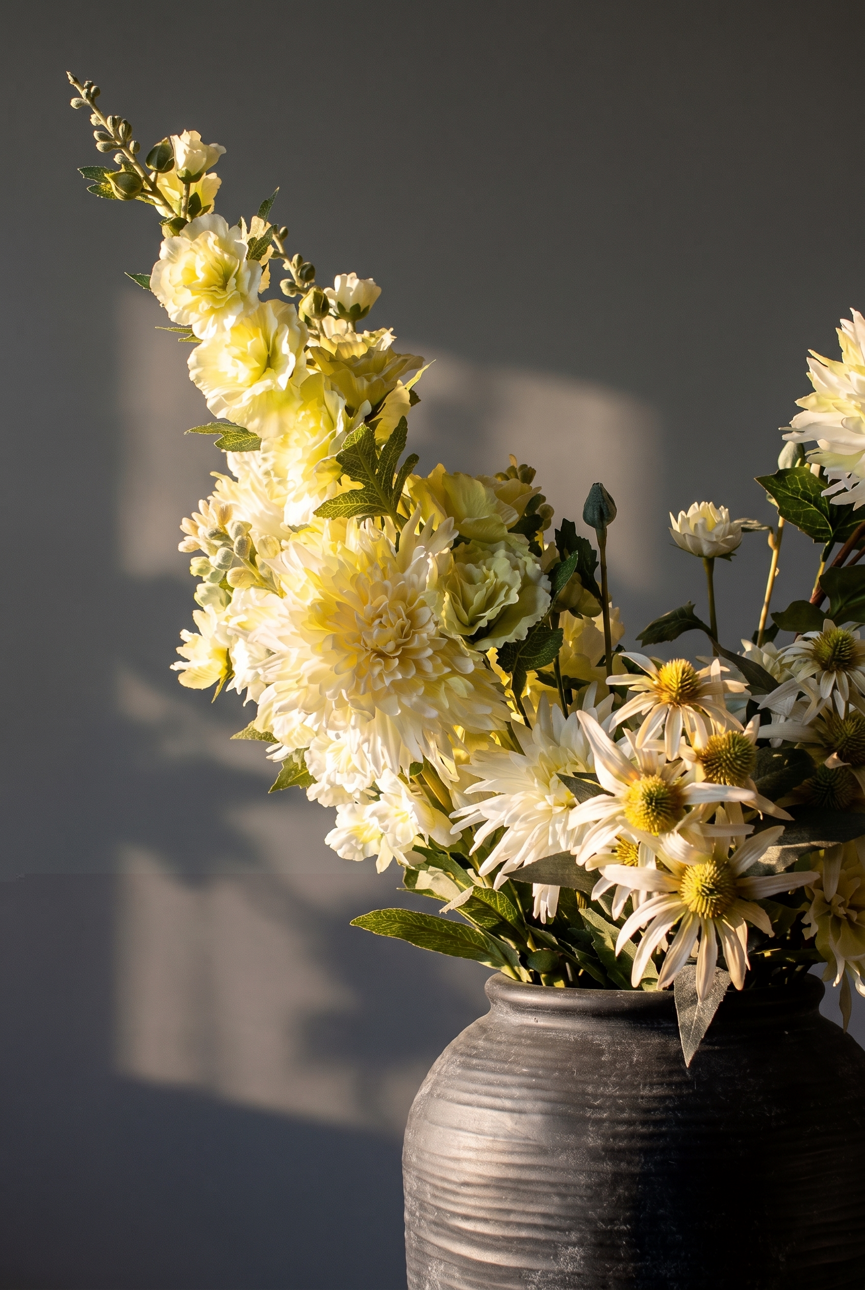 Garden Balance silk flower arrangement showing abundant yet balanced structure